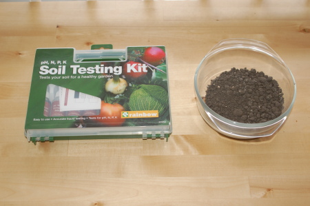 Soil Testing Kit and Soil Sample